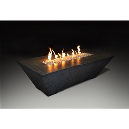Olympus Linear Fire Pit Table - Black