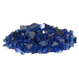Cobalt Blue Reflective Fireglass 1/2" to