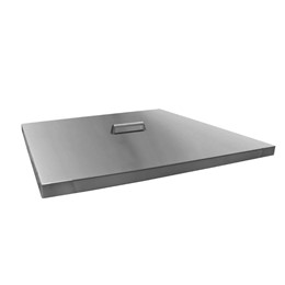 Square Stainless Steel Lid - Brushed Fin
