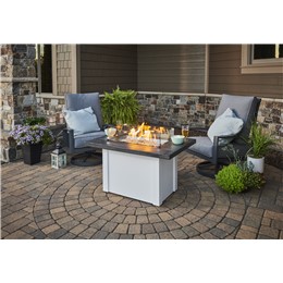 Stone Grey Havenwood Rect Gas FPit Table