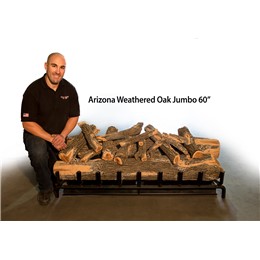 108 AZ Weathered Oak Charred Jumbo Logs