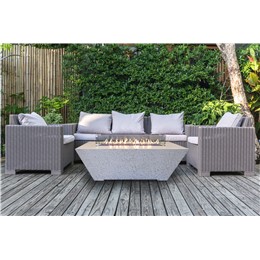 Olympus LP Rectangle Fire Pit White
