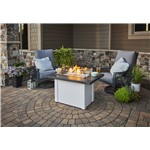 Stone Grey Havenwood Rect Gas FPit Table