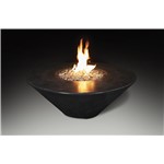 Olympus Round Fire Pit Table - Black